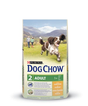 Croquettes dog chow pour chien adulte au poulet, PURINA, 14 kg