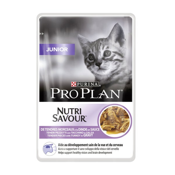 Pâtée chat PRO PLAN kitten en sauce dinde 85g