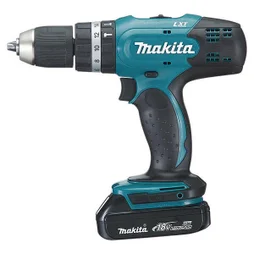 Perceuse visseuse à percussion sans fil MAKITA,18 V 1.5 Ah,2 batteries DHP453RYJ