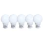 Lot de 5 ampoules led opaque sphérique B22 30 Lm = 4 W, TIBELEC