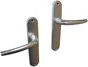 2 Poignées De Porte San Diego Sans Trou, Aluminium Entraxe 165 Mm