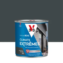 Peinture bois extérieur Climats extrêmes® V33, anthracite mat 0.5 l