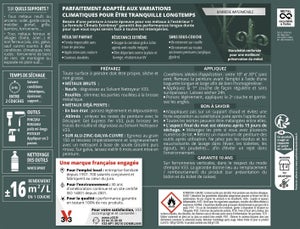 Peinture fer extérieur Climats extrêmes® V33 anthracite brillant 0.5 l