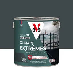 Peinture fer extérieur Climats extrêmes® V33 anthracite brillant 2 l