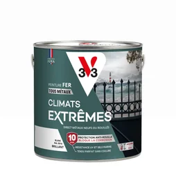 Peinture fer extérieur Climats extrêmes® V33 blanc brillant 2 l