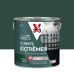 Peinture fer extérieur Climats extrêmes® V33 vert basque brillant 2 l