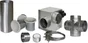Groupe distribution air chaud 3 bouches débit 400 m3/h diam. 125 mm kit