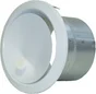 Bouche soufflage air chaud directionnelle + manchon placo, diam. 125mm blanc