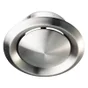 Bouche soufflage air chaud débit réglable, diam. 125 mm inox