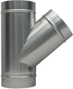 Té oblique 45° à 3 sorties d.125mm