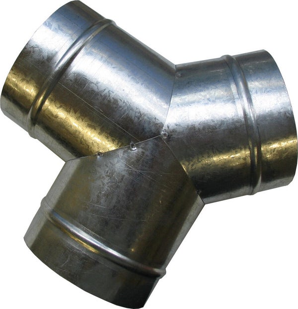 Y acier galvanisé air chaud 3 sorties, diam. 125 mm