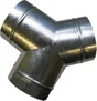 Y acier galvanisé air chaud 3 sorties, diam. 125 mm