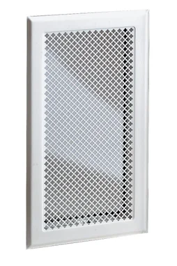 Grille décompression air chaud hotte/cheminée precadre, 345 x 195 cm blanc
