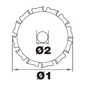 Disque À Tronçonner Pour Meuleuse Pour Bois, Diam.125 Mm