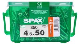 Lot De 350 Vis Acier Tête Plate Spax, Diam.4.5 Mm X L.50 Mm