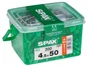 Lot De 350 Vis Acier Tête Plate Spax, Diam.4.5 Mm X L.50 Mm