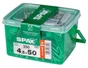 Lot De 350 Vis Acier Tête Plate Spax, Diam.4.5 Mm X L.50 Mm