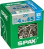 Lot De 200 Vis Inox Tête Fraisée Torx Spax, Diam.4.5 Mm X L.45 Mm