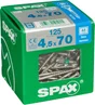 Lot De 125 Vis Inox Tête Fraisée Torx Spax, Diam.4.5 Mm X L.70 Mm