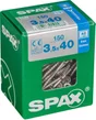 Lot De 150 Vis Inox Tête Fraisée Torx Spax, Diam.3.5 Mm X L.40 Mm