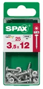 Lot De 25 Vis Acier Tête Ronde Torx Spax, Diam.3.5 Mm X L.12 Mm