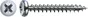 Lot De 100 Vis Acier Tête Ronde Spax, Diam.3.5 Mm X L.16 Mm