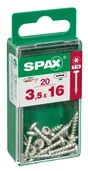 Lot De 20 Vis Acier Tête Ronde Torx Spax, Diam.3.5 Mm X L.16 Mm