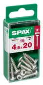 Lot De 16 Vis Acier Tête Ronde Torx Spax, Diam.4.5 Mm X L.20 Mm