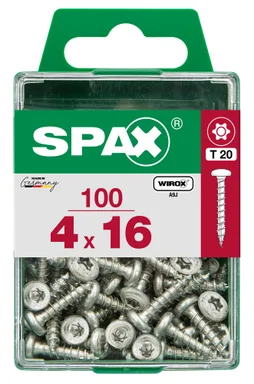 Lot De 100 Vis Acier Tête Ronde Pozidriv Spax, Diam.4 Mm X L.16 Mm
