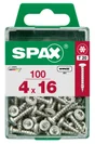 Lot De 100 Vis Acier Tête Ronde Pozidriv Spax, Diam.4 Mm X L.16 Mm