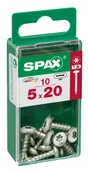 Lot De 10 Vis Acier Tête Ronde Torx Spax, Diam.5 Mm X L.20 Mm
