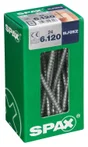 Lot De 24 Vis Acier Tête Cylindrique Spax, Diam.6 Mm X L.120 Mm