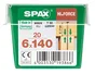 Lot De 20 Vis Acier Tête Fraisée Bombée Torx Spax, Diam.6 Mm X L.140 Mm