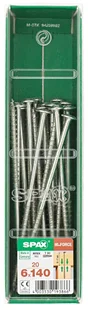 Lot De 20 Vis Acier Tête Fraisée Bombée Torx Spax, Diam.6 Mm X L.140 Mm