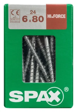 Lot De 24 Vis Acier Tête Fraisée Bombée Torx Spax, Diam.6 Mm X L.80 Mm