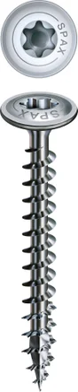 Lot De 30 Vis Acier Tête Fraisée Bombée Torx Spax, Diam.6 Mm X L.60 Mm