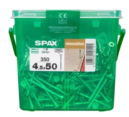 Lot De 350 Vis Acier Tête Fraisée Torx Spax, Diam.4.5 Mm X L.50 Mm