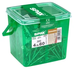 Lot De 300 Vis Acier Tête Fraisée Torx Spax, Diam.4.5 Mm X L.60 Mm