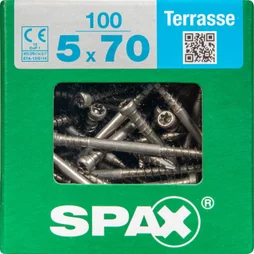 Lot De 100 Vis Inox Tête Cylindrique Spax, Diam.5 Mm X L.70 Mm