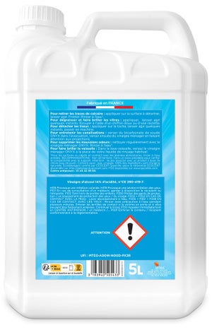 Vinaigre ménager 14° liquide, ONYX, 5L