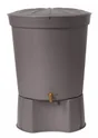 Récupérateur d'eau aérien GARANTIA cylindrique taupe , 300 L