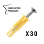 Lot De 30 Cheville Et Vis Universelles Scell-It, Diam.6 Mm X L.25 Mm