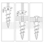Lot de 35 chevilles + vis à visser Krono Scell-It, diam.14 X L.37 mm