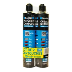Lot De 2 Cartouches De Scellement Chimique Scell It