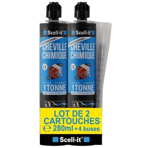 Lot De 2 Cartouches De Scellement Chimique Scell It