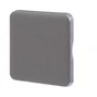 Cache commande d'éclairage Cosy, LEXMAN aluminium mat 