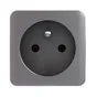 Cache Prise Avec Terre Cosy, Lexman Aluminium Mat
