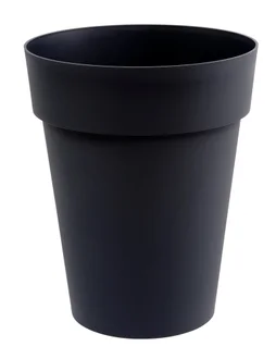 Pot Plastique Eda Diam.44 X H.53 Cm Gris Anthracite
