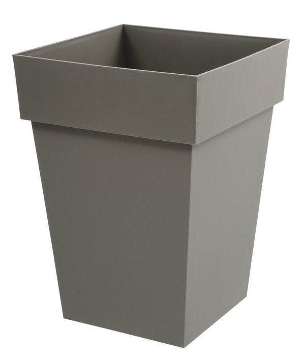 Pot Plastique Eda L.39 X L.39 X H.53 Cm Taupe