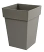 Pot Plastique Eda L.39 X L.39 X H.53 Cm Taupe